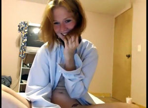 Pointy  schoolgirl on webcam, homemade..