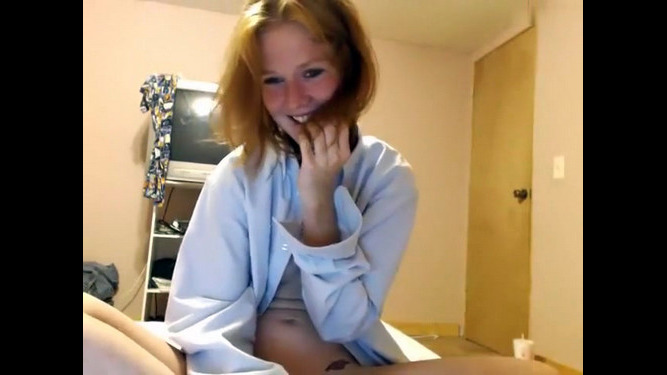Pointy  schoolgirl on webcam, homemade